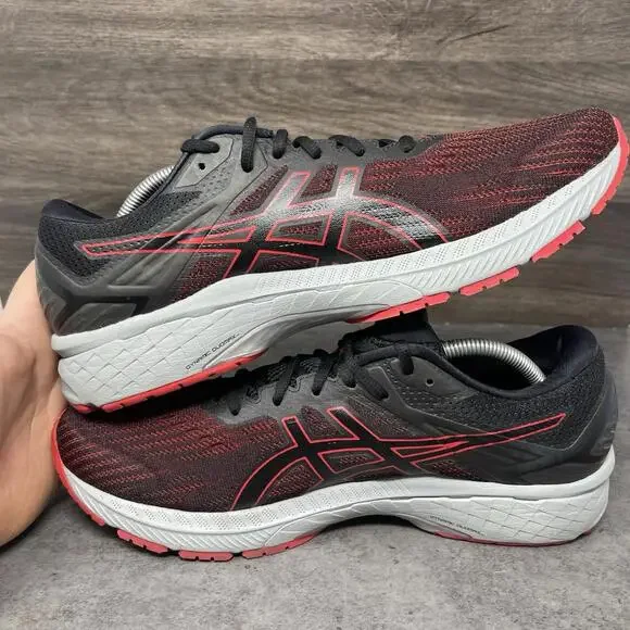 Asics GT 2000 9 Sneakers Mens Size 11 Black Red Athletic Running